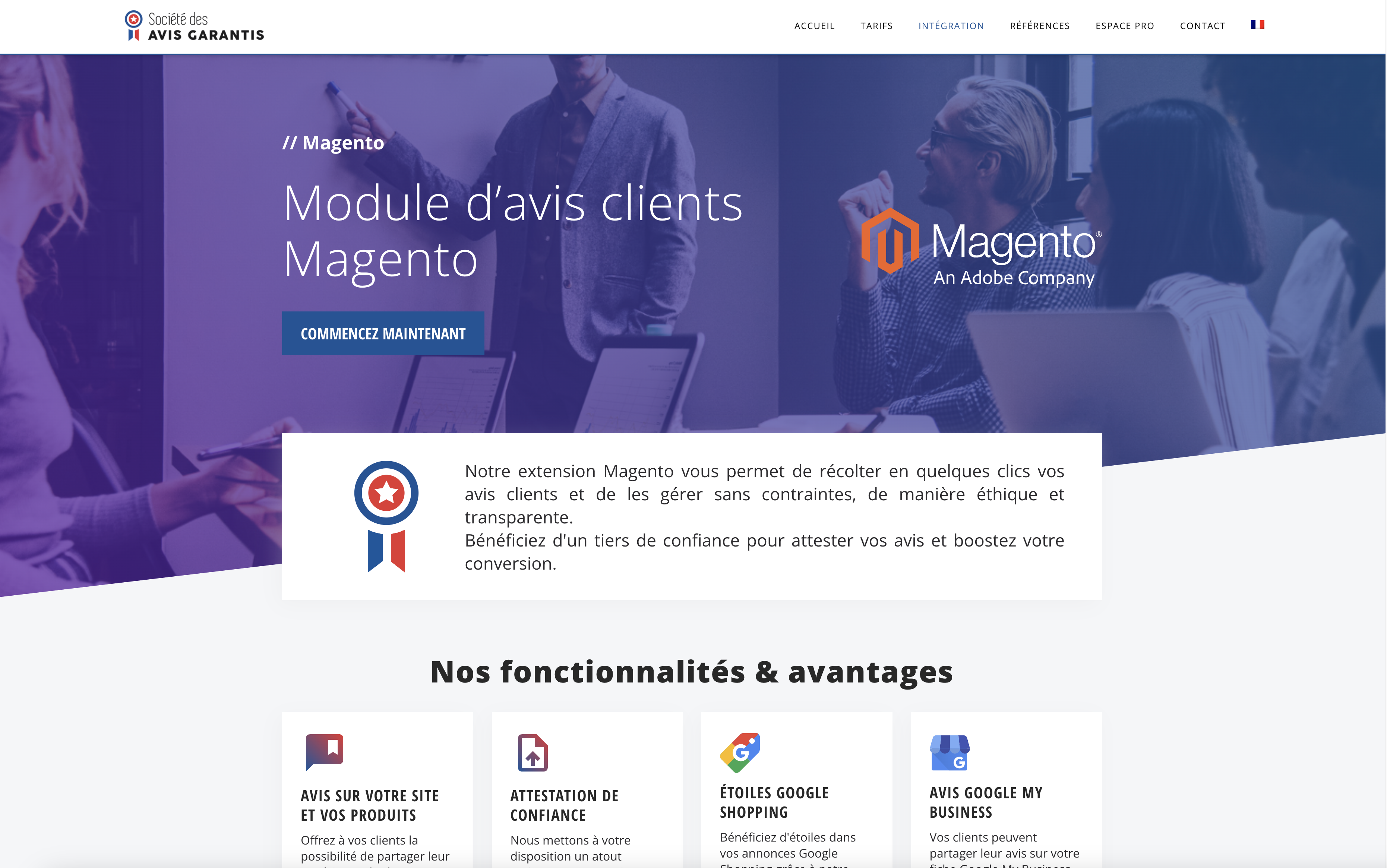 développement d'un module d'avis pour Magento 2